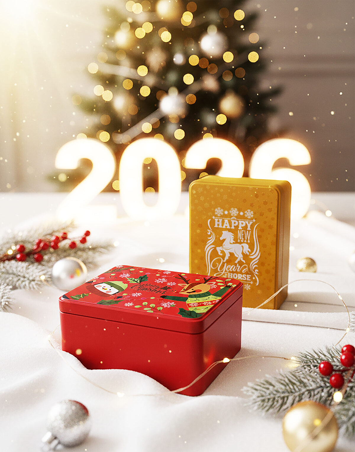 鴻和興-聖誕&新年數位噴墨鐵盒